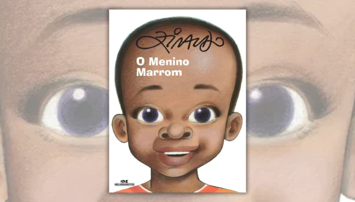 O menino marrom encanta com a amizade de dois meninos que exploram cores, diversidade e respeito em uma história atemporal e sensível.